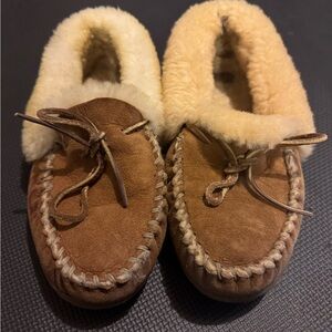 L.L. Bean Brown and Cream Women's Slippers